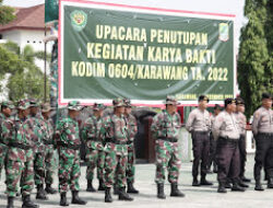 Karya Bakti TNI Kodim 0604/Karawang 2022 Resmi Ditutup