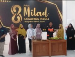 Rayakan Milad ke-8, Karawang Peduli Gelar Acara Syukuran dan Santunan