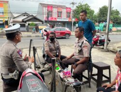 Satlantas Polres Karawang Sosialisasikan Tilang ETLE Manual Kepada Warga