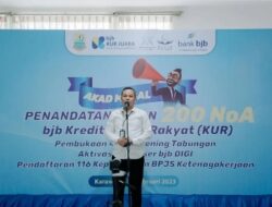 Launching Akad Massal KUR Kanwil I Jawa Barat BJB, Sejahterakan dan Lindungi Pelaku UMKM