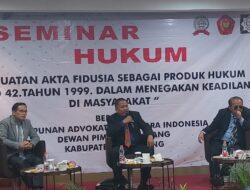 Seminar Hukum DPC HAPI Karawang, Sosialisasikan Pentingnya Pemahaman Jaminan Fidusia Kepada Masyarakat 